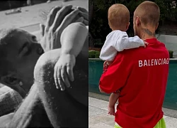 Con trai Justin Bieber lần đầu lộ diện trong video ca nhạc của bố