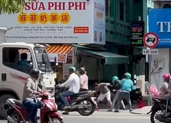 Nhóm xe ôm công nghệ ẩu đả náo loạn trên đường ở TPHCM, công an tạm giữ 5 người
