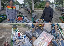 Bắt quả tang 2 kẻ đào ao cá để vào kích điện trộm cắp