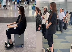 Con gái Triệu Vy lộ diện tại sân bay: Dáng cao nổi bật, nét mặt mệt mỏi