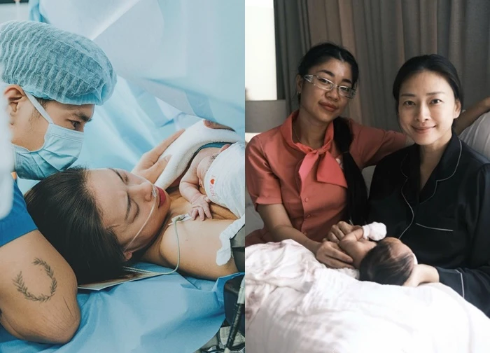 Cận cảnh nhan sắc "mẹ bỉm" Ngô Thanh Vân sau sinh, bé Gạo mới 1 tuần tuổi mà tóc đen vừa dày, đen nhánh