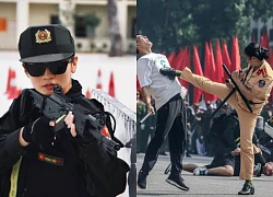 Nữ Đại úy Công an 'kẹp cổ', cân cả dàn quái xế lộ ảnh đời thường gây thương nhớ
