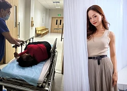 Lộ hình ảnh diễn viên Lan Phương nhập viện trong tình trạng đau đớn