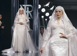 Hoa hậu Kỳ Duyên trở lại sàn runway, hóa công nương trong váy cưới lộng lẫy