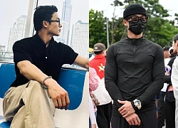 Mỹ nam cao gần 1m9 gây sốt trong buổi tập luyện diễu hành tại Mỹ Đình, mở khẩu trang mới càng ngỡ ngàng