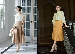 Phá vỡ giới hạn với 4 công thức phối chân váy công sở