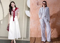 Trẻ trung với vẻ đẹp tối giản của họa tiết kẻ sọc