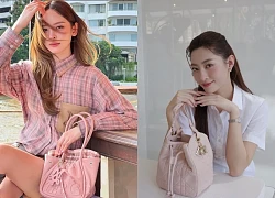 Túi xách màu hồng tôn lên nét nữ tính dịu dàng