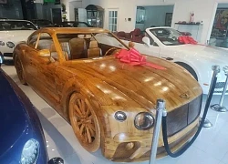 Chiếc Bentley tự chế bằng gỗ có giá đắt ngang xe thật