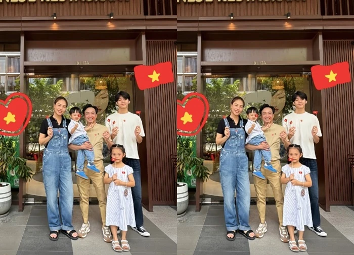 Vợ chồng Quốc Cường Đàm Thu Trang chia sẻ ảnh mừng Quốc khánh 2/9, visual của Subeo lại gây sốt
