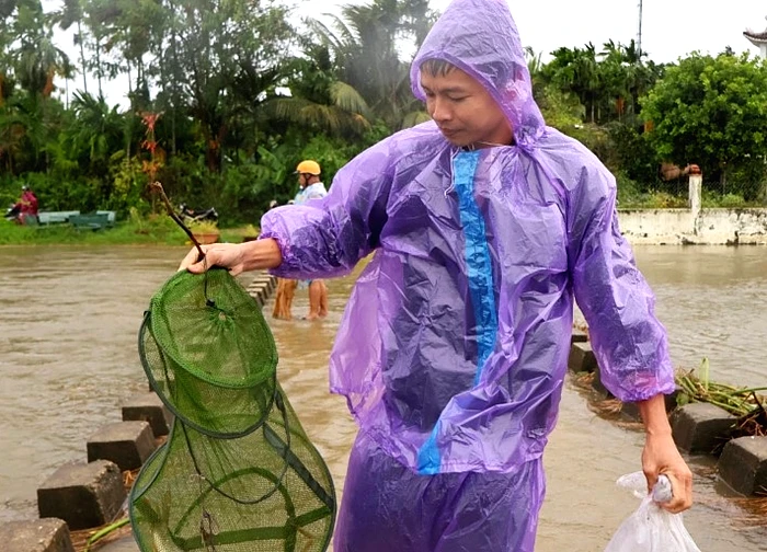 Bất chấp mưa bão, người dân vẫn đổ xô ra đồng kiếm "lộc trời"