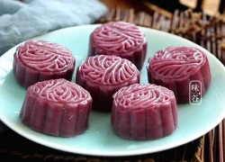 Tự làm bánh trung thu bằng khoai lang tím, ngon chẳng kém ngoài tiệm