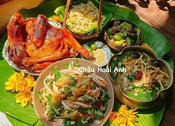 Mẹ đảm đứng bếp 4 tiếng, làm mâm cỗ Rằm tháng 7 đẹp mỹ mãn