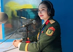 Sắc vóc không kém hoa hậu của Thiếu tá làm MC thuyết minh ở đại lễ 30/4 và 2/9