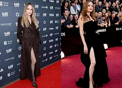 Angelina Jolie tái hiện màn khoe chân dài miên man đình đám 1 thời, "đại náo" cả thảm đỏ LHP Toronto