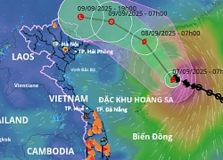 Tin mới nhất về bão số 7: Ít dịch chuyển 3 giờ qua, có thể giật cực đại cấp 13