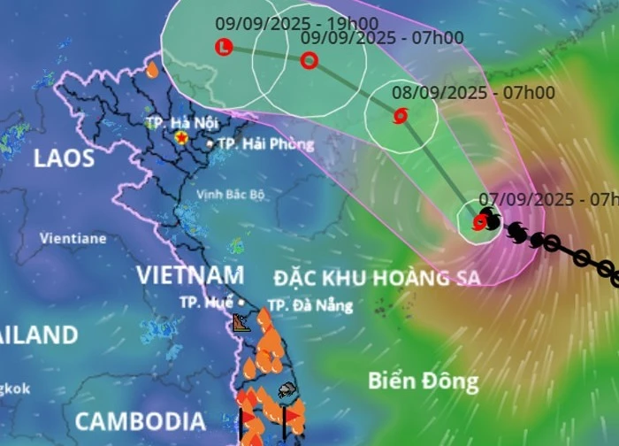 Tin mới nhất về bão số 7: Ít dịch chuyển 3 giờ qua, có thể giật cực đại cấp 13