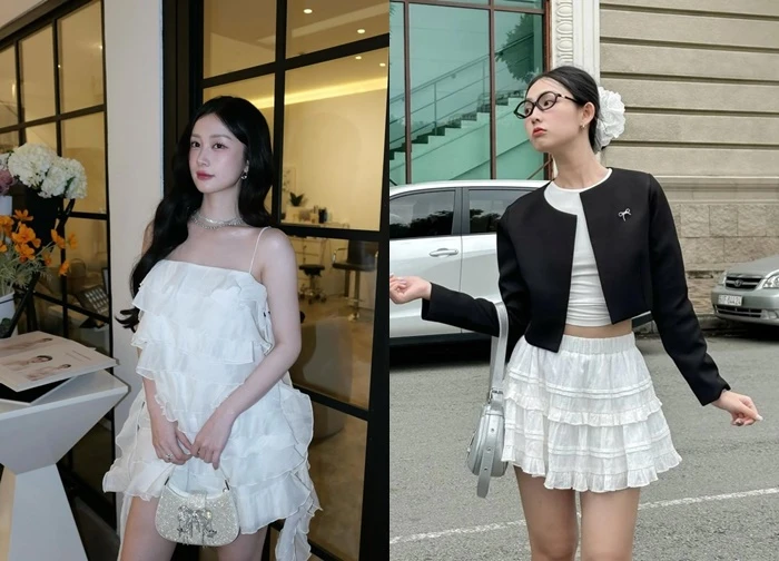 Nét chấm phá ngọt ngào cho nàng với trang phục bèo nhún