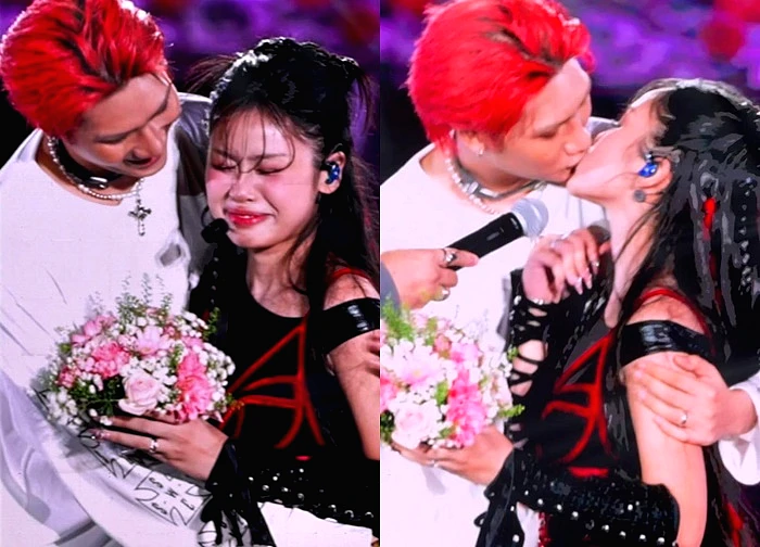 1 Em Xinh được chồng mới cưới hôn đắm đuối trên sân khấu concert, khiến Trấn Thành phải gọi gấp Hari Won