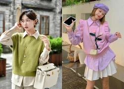 Áo len gile, tỏa nét tinh khôi cho những ngày đầu thu
