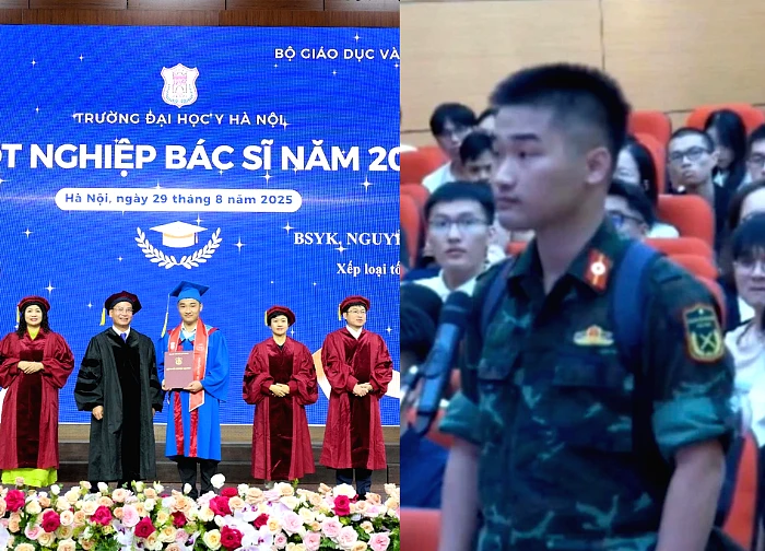 Visual tân BSNT khoác áo lính, chọn ngành gây sốt