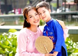 Á hậu Vbiz ly hôn chồng ngoại quốc, một mình nuôi con trai lai Tây đẹp trai chuẩn "soái ca nhí"