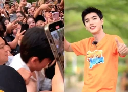 HIEUTHUHAI gặp sự cố, bị fan cuồng "kéo áo" sờ soạng, clip khiến netizen bức xúc