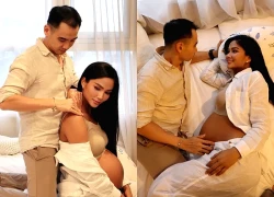 Hoa hậu H'Hen Niê cuối thai kỳ: Visual vẫn nét căng, chồng có hành động top 1 "nuông chiều" vợ