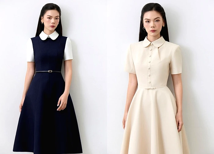 Váy chữ A tôn eo nhỏ, 'chân ái' của cô nàng nhỏ nhắn