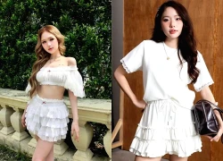 Hóa thành bản tình ca mùa thu với chân váy xếp tầng