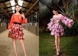 Váy áo họa tiết là nốt nhạc rực rỡ trong tủ đồ