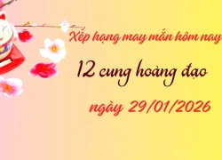 Bảng xếp hạng may mắn 2026 của 12 cung hoàng đạo ngày 29/1: Sư Tử không có đối hôm nay