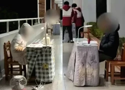 Bức ảnh chụp dãy hành lang với cô gái mặc áo trắng khiến nhiều người giật mình