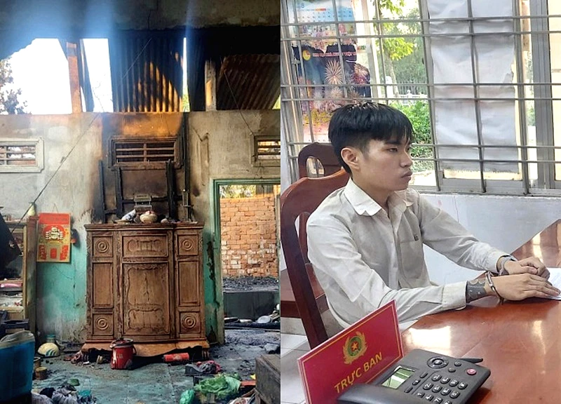 Cháu chế tạo bom xăng đốt nhà ông ngoại vì bị la rầy