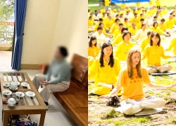 Công an làm việc với người phát tán tài liệu trái phép về Pháp luân công