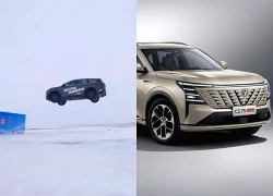 Mẫu xe Trung Quốc lập kỷ lục Guinness với cú nhảy xa nhất trên băng