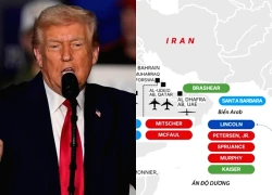 Ông Trump: Một hạm đội đẹp đẽ nữa đang đến gần Iran