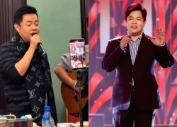 Quang Lê ngẫu hứng hát Bolero trên bàn tiệc, khán giả phản ứng mạnh