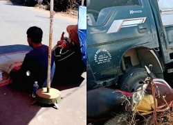 Xe tải không người lái trôi tự do cán tử vong bé gái 10 tuổi