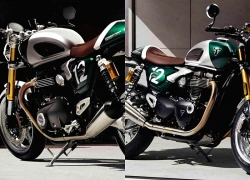 Cận cảnh Triumph Speed Twin 1200 Cafe Racer Edition 2026 bản giới hạn 800 xe