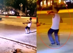 Công an làm việc với người đàn ông hát và nhảy giữa đường ở Đồng Nai