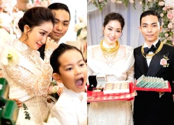 Hôn nhân của sao nữ Vbiz nhận 22 cây vàng trong đám cưới, trang sức kim cương cùng cả mâm tiền mặt