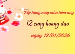 Bảng xếp hạng may mắn 12 cung hoàng đạo 12/1/2026: Song Tử và Xử Nữ mở đầu tuần may mắn