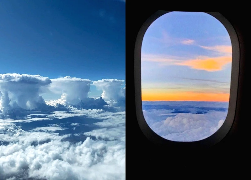 Phi công ghi lại hiện tượng kỳ lạ ở độ cao hàng nghìn mét từ cửa sổ máy bay