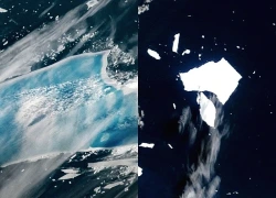 Vì sao tảng băng trôi lớn nhất thế giới bỗng chuyển sang màu xanh lam?