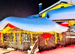 Vỡ òa cảnh siêu thực ngôi làng ở Hắc Long Giang, khách đến chỉ biết trầm trồ