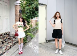 Duyên dáng, nổi bật khi kết hợp áo thun và túi xách thời trang