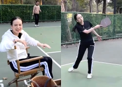 Madam Pang lần đầu chơi pickleball