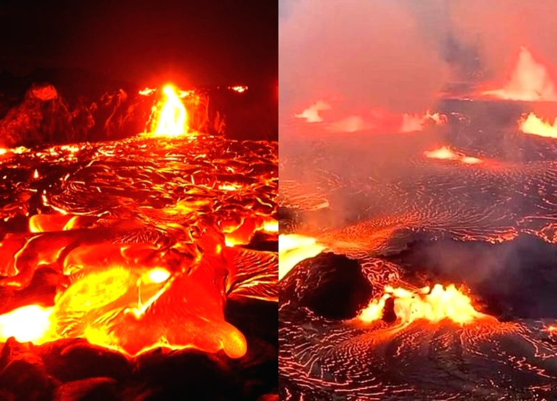 Núi lửa Kilauea ở Hawaii phun trào, giải phóng lượng lớn khí độc và dung nham