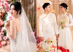 Phương Nhi đi thử váy cưới